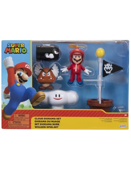 Diorama Super Mario cloud personaggi