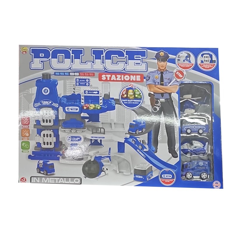 Stazione Polizia macchinine - giocattolo