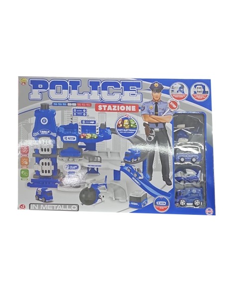 Stazione Polizia macchinine - giocattolo