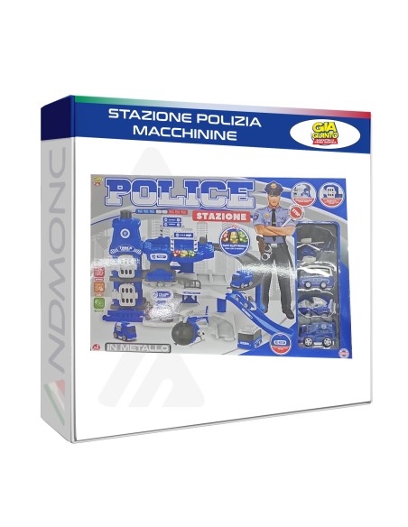 Stazione Polizia macchinine - giocattolo