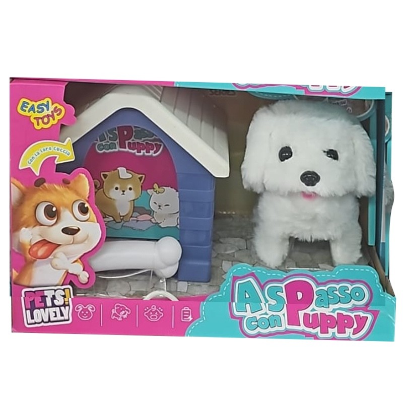 a spasso con Puppy WHITE - giocattolo