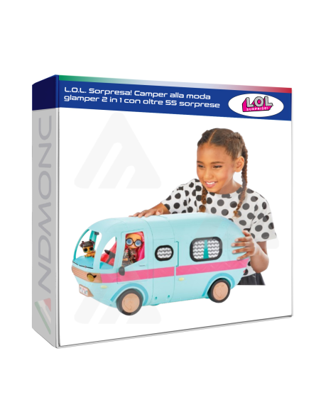 L.O.L. Sorpresa! Camper alla moda glamper 2 in 1 con oltre 55 sorprese