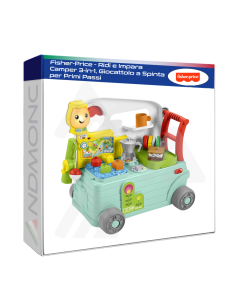 Fisher-Price - Ridi e Impara Camper 3-in-1, Giocattolo a...