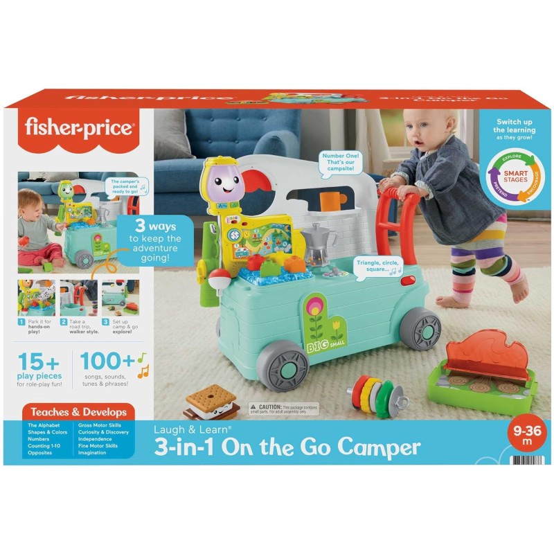 Fisher-Price - Ridi e Impara Camper 3-in-1,...