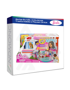 Barbie Bundle, Ambulanza Trasformabile e Playset Clinica