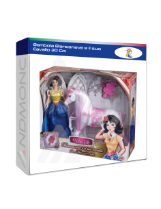 Bambola Biancaneve e il suo Cavallo 30 Cm