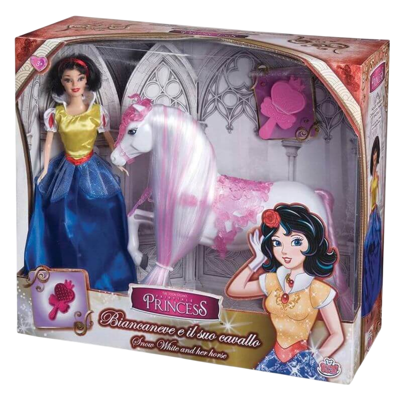 Bambola Biancaneve e il suo Cavallo 30 Cm