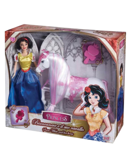 Bambola Biancaneve e il suo Cavallo 30 Cm