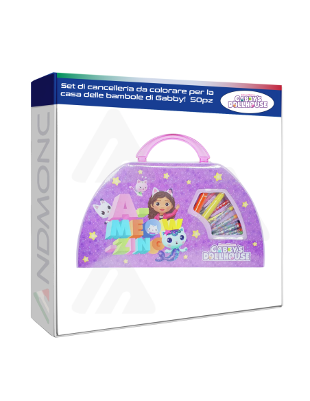 Set di cancelleria da colorare per la casa delle bambole di Gabby! 50pz.