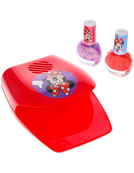 Disney Minnie Mouse – Set Manicure: Smalto, Asciugatore e Sticker per Bambine