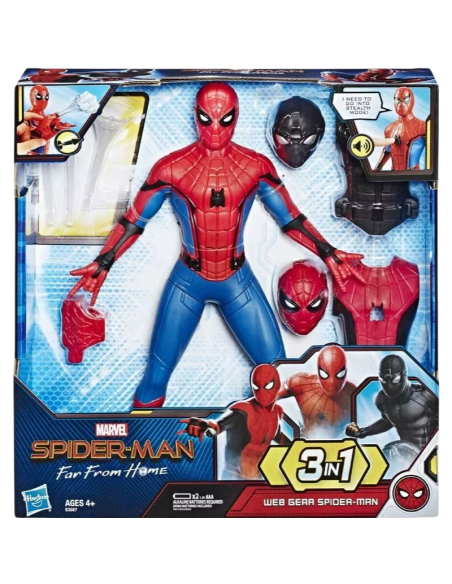 HASBRO SPIDER MAN FAR FROM home 3 IN 1 parlante in inglese