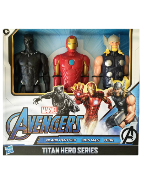 Marvel Avengers Titan Hero Series Action Figures , confezione da 3