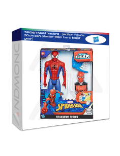 SPIDER-MAN hasbro - (action figure 30cm con blaster titan...