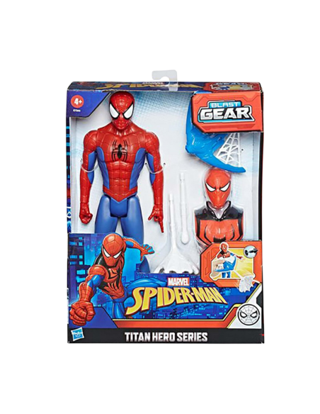 SPIDER-MAN hasbro - (action figure 30cm con blaster titan hero blast gear)