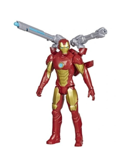 HASBRO IRON MAN + BLAST GEAR LAUNCHER figura grande Marvel Avengers