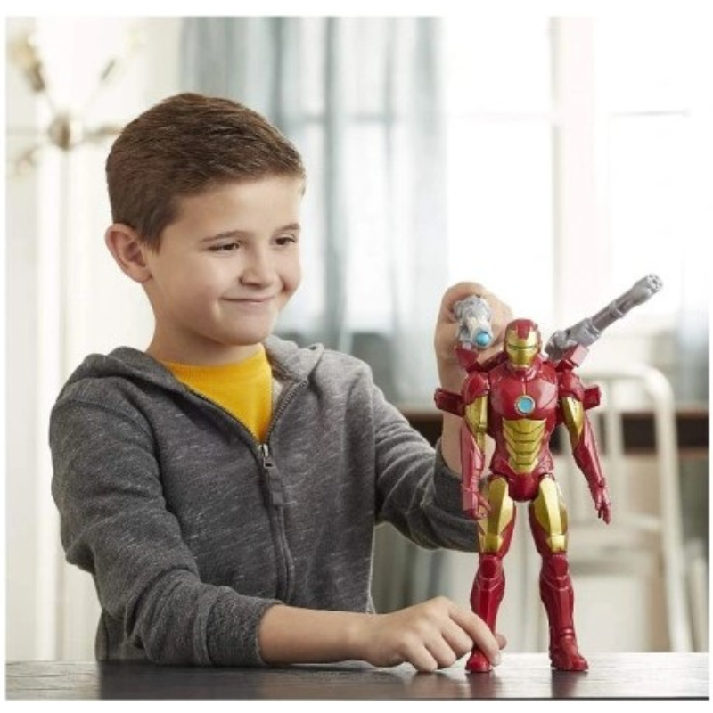 HASBRO IRON MAN + BLAST GEAR LAUNCHER figura...