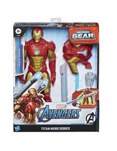 HASBRO IRON MAN + BLAST GEAR LAUNCHER figura grande... 2
