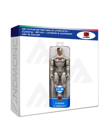 DC Universe Heroes si uniscono – Cyborg – 30 cm – Unisciti e combatti per la causa!