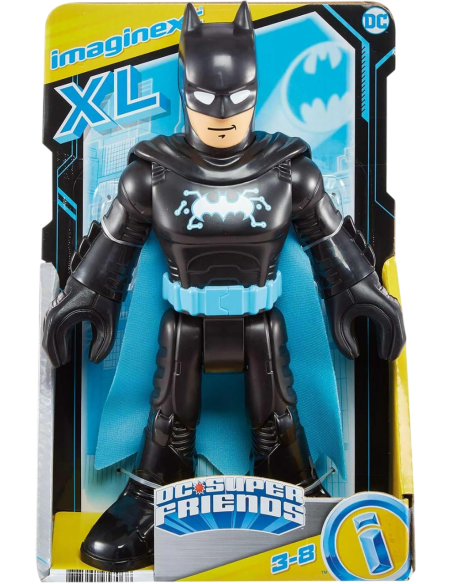 DC Super Friends Batman XL – Bat Tech Blue, personaggio snodabile da 10 pollici per bambini in età prescolare dai 3 agli 8 anni