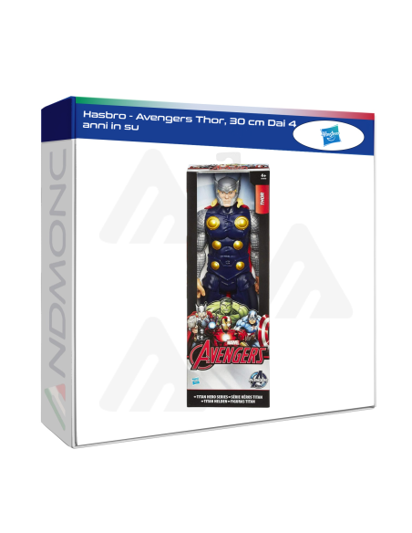 Hasbro - Avengers Thor, 30 cm Dai 4 anni in su