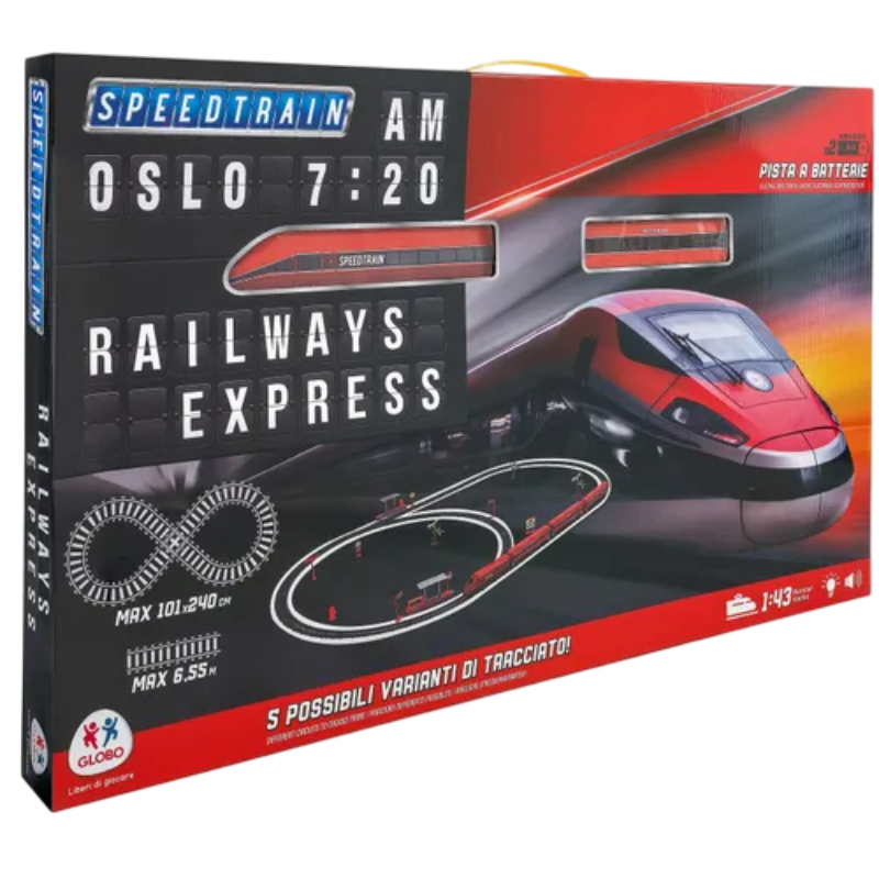 Treno Pista Globo Giocattoli Speedtrain Railway...
