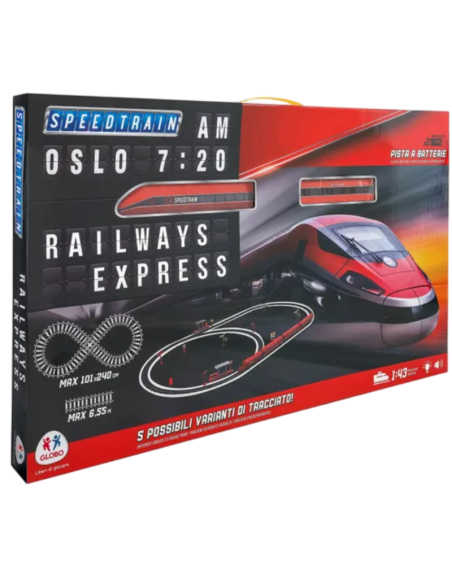 Treno Pista Globo Giocattoli Speedtrain Railway Express