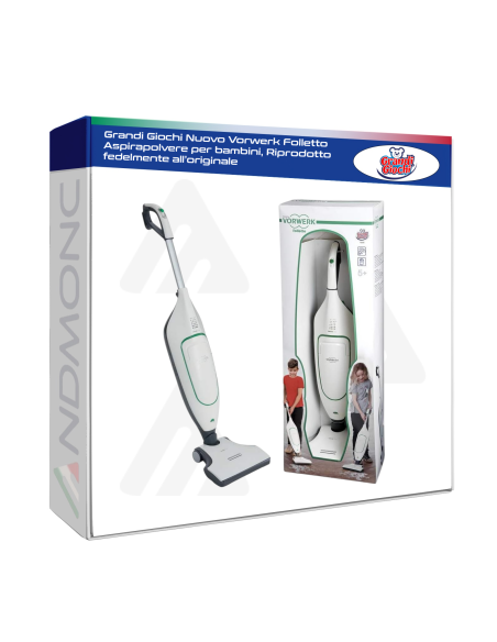 Grandi Giochi GG00300 Nuovo Vorwerk Folletto Aspirapolvere per bambini, Riprodotto fedelmente all’originale