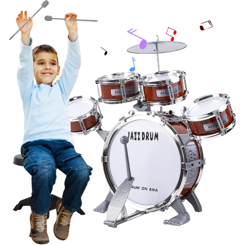 Batteria per Bambini, Giocattoli Batteria Jazz...