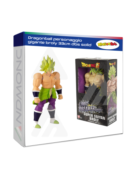 Dragonball personaggio gigante broly 33cm dbs solid