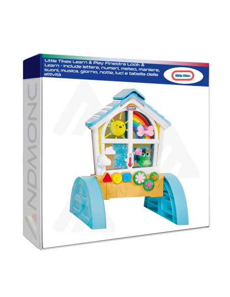 Little Tikes Learn & Play Finestra Look & Learn - Include lettere, numeri, meteo, maniere, suoni, musica, ecc..