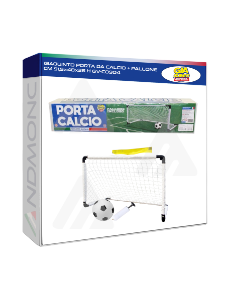 GIAQUINTO Porta da Calcio + Pallone CM 91,5x48x36