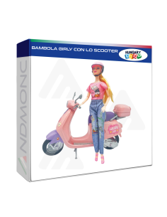 Bambola Girly con lo Scooter - giocattolo