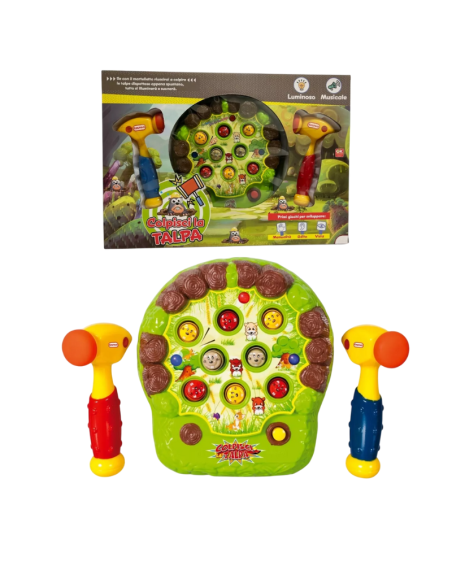 Gioco Acchiappa la Talpa Luci Suoni Gioco Talpa Martello Giocattolo Elettronico