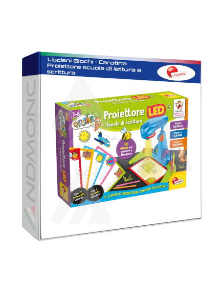 Lisciani Giochi - Carotina Proiettore scuola di lettura e scrittura