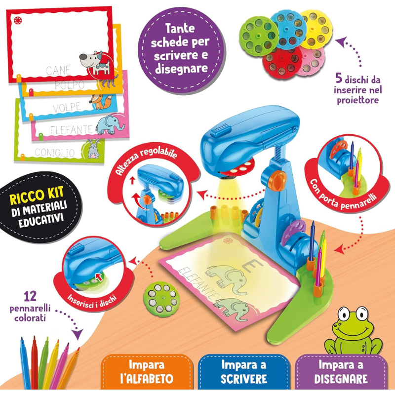 Lisciani Giochi - Carotina Proiettore scuola di...
