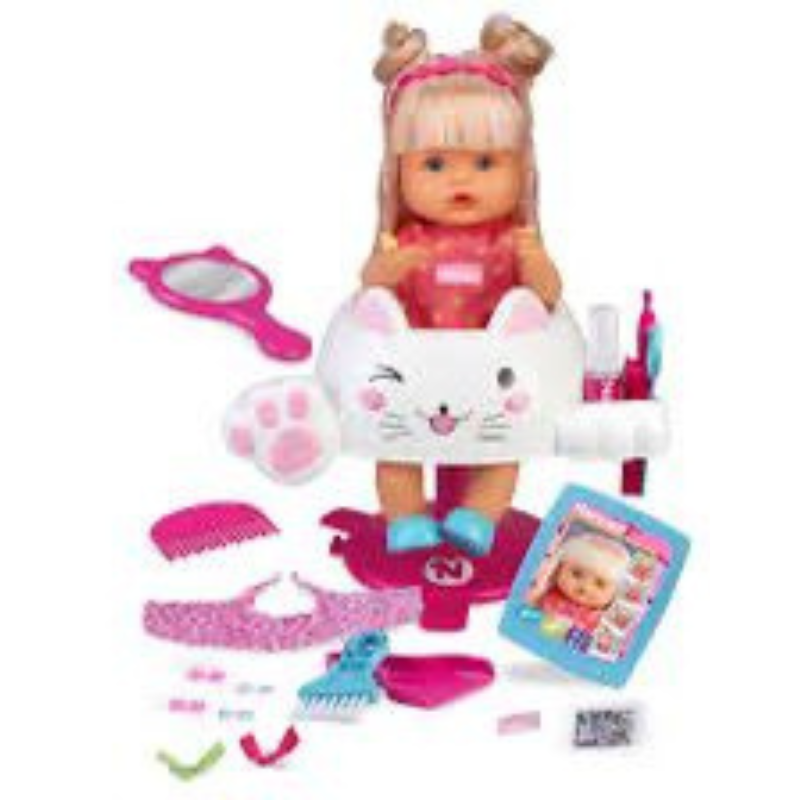 Nenuco Parrucchiera Glitter, Bambola Educativa