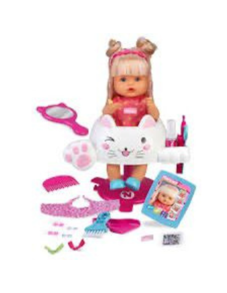 Nenuco Parrucchiera Glitter, Bambola Educativa