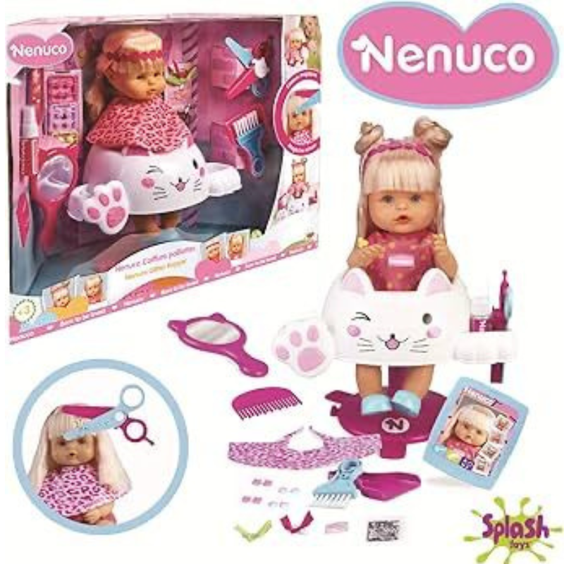 Nenuco Parrucchiera Glitter, Bambola Educativa