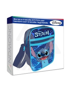 Borsa a tracolla STITCH per bambini con tracolla regolabile