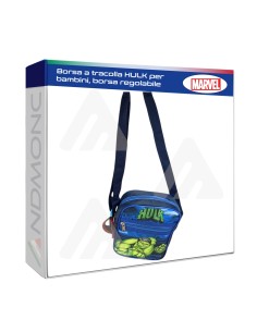 Borsa a tracolla HULK per bambini, borsa regolabile.