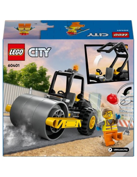 LEGO City Rullo Compressore, Set di Costruzioni Giocattolo per Bambini e Bambine da 5 Anni in su