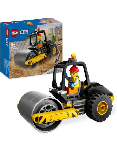 LEGO City Rullo Compressore, Set di Costruzioni Giocattolo per Bambini e Bambine da 5 Anni in su
