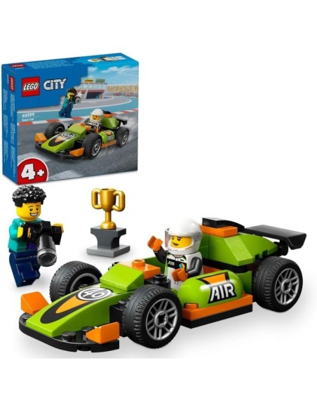 LEGO City Green Race Car giocattolo per bambini e bambine