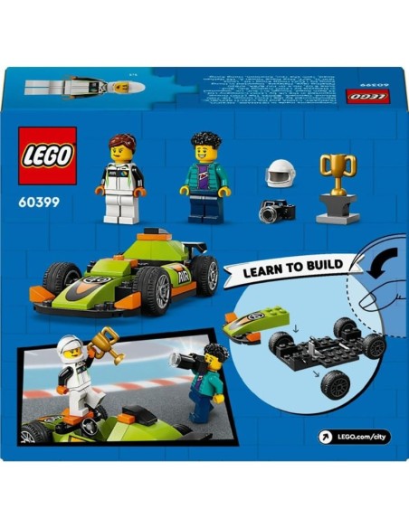 LEGO City Green Race Car giocattolo per bambini e bambine
