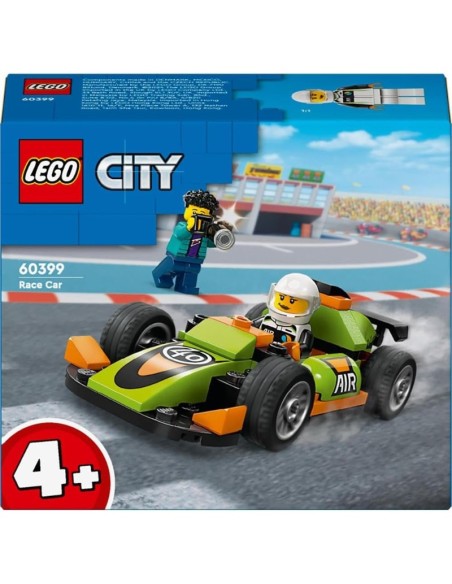 LEGO City Green Race Car giocattolo per bambini e bambine