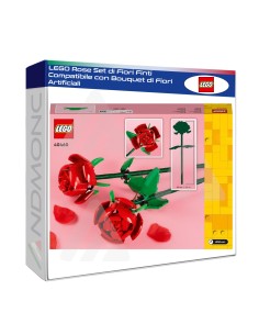 LEGO Rose Set di Fiori Finti Compatibile con Bouquet di...