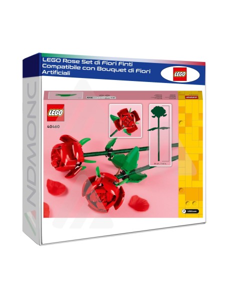 LEGO Rose Set di Fiori Finti Compatibile con Bouquet di Fiori Artificiali