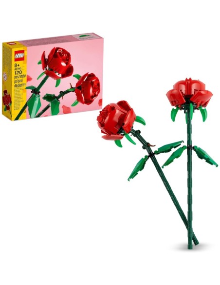LEGO Rose Set di Fiori Finti Compatibile con Bouquet di Fiori Artificiali