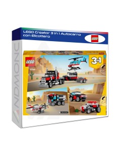 LEGO Creator 3 in 1 Autocarro con Elicottero