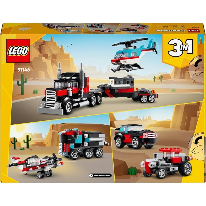 LEGO Creator 3 in 1 Autocarro con Elicottero